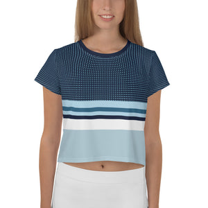 Classy Lady Bluish Crop Tee