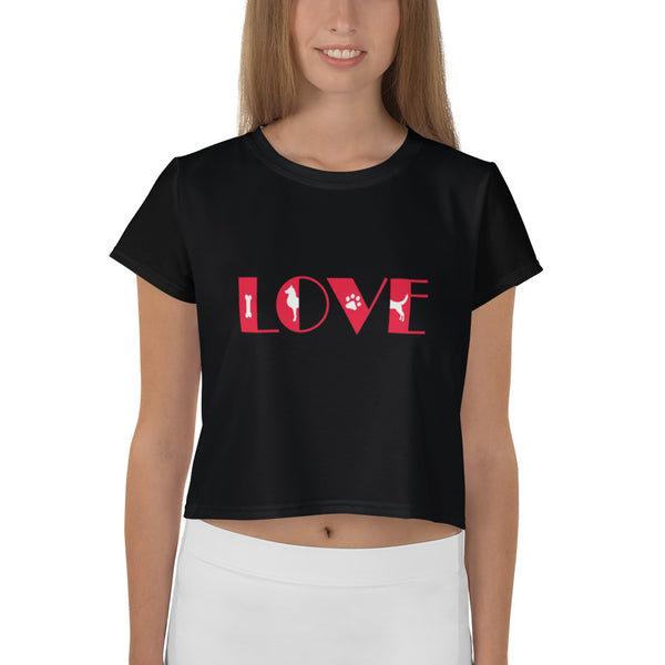 Doggy Love Crop Tee