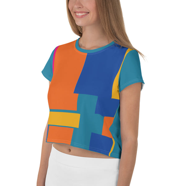 Color Twist Funky Crop Tee