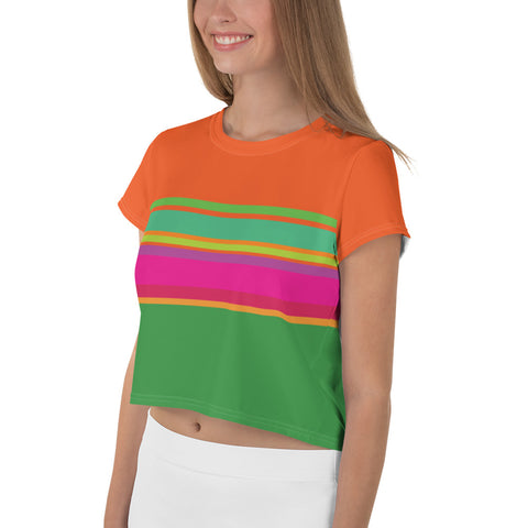 Color Twist Fun Crop Tee