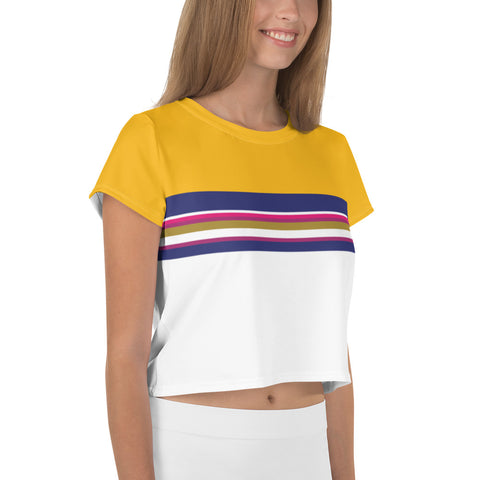 Color Twist Elegant Crop Tee